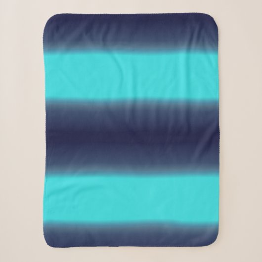 Magisch Turquoise Blauw Golf Plaid Sherpa Deken (Voorkant)