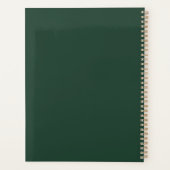 Magisch Turquoise Groen Bos Goud Bokeh Planner (Achterkant)