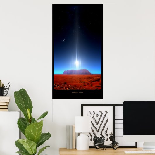 magisch Uluru Poster (Thuiskantoor)