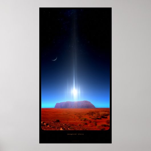 magisch Uluru Poster (Voorkant)