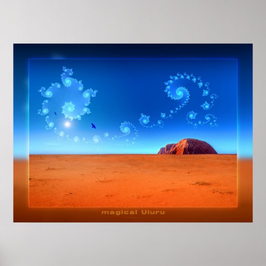 magisch Uluru Poster (Voorkant)