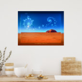 magisch Uluru Poster (Keuken)