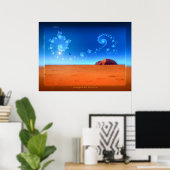 magisch Uluru Poster (Thuiskantoor)