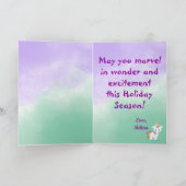 Magisch van een Eenhoorn van Kerstmis Kaart (Binnen)