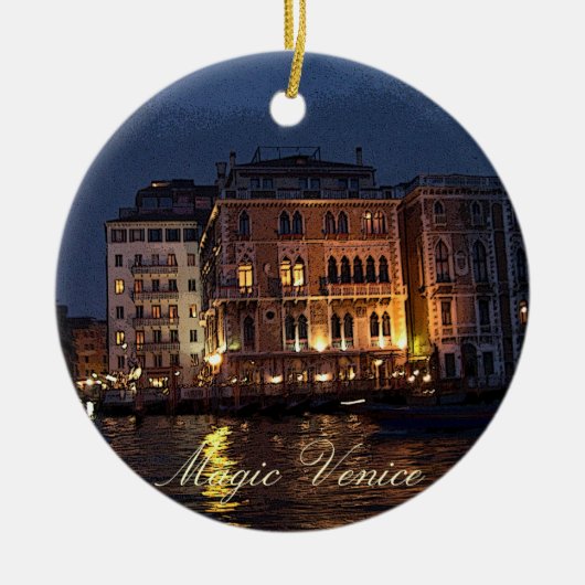 Magisch Venetië Keramisch Ornament (Voorkant)