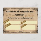 Magisch verjaardagsfeest voor tovenaar of heks briefkaart (Voorkant)