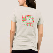 Magisch Vierkant Dames T-Shirt (Achterkant)