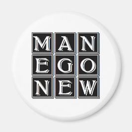 magisch vierkant new man now magneet
