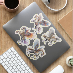 Magisch Vliegend Paard Pegasus Sticker