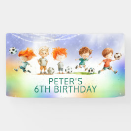 Magisch voetbal football verjaardagsspel spandoek