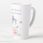 Magisch vriendelijk & eng zoet – Cute Pastel Hal Latte Mok (Rechterhoek)