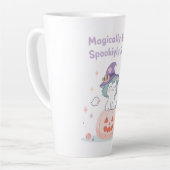 Magisch vriendelijk & eng zoet – Cute Pastel Hal Latte Mok (Linkerhoek)