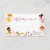 Magisch Wat is je sprookjesnaam Verjaardagsspel Informatiekaartje (Voorkant)