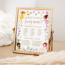 Magisch Wat is uw sprookjesnaam Verjaardagsspel te Poster