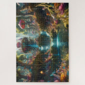 Magisch watervallandschap legpuzzel (Verticaal)