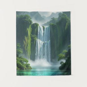 Magisch watervallandschap wandkleed