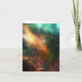 Magisch wenskaart voor heksenruimte in heksenheks kaart (Achterkant)