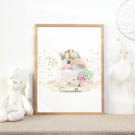 Magisch Wezen Prinses Eenhoorn Meisje Nursery Poster