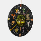 Magisch wiel van het jaar keramisch ornament (Rechts)