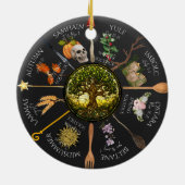 Magisch wiel van het jaar keramisch ornament (Achterkant)