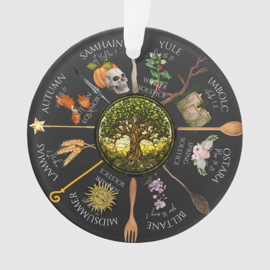 Magisch wiel van het jaar ornament (voorkant)