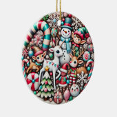 Magisch Winter Wonderland Kerstversiering – Fai Keramisch Ornament (Rechts)