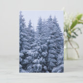 Magisch winterbos - aangepaste kerstkaart (Staand voorkant)