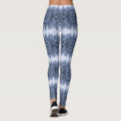 Magisch winterbos - blauw, koele winter leggings (Achterkant)