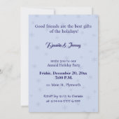 Magisch winterbos - blauw, op maat kaart (Achterkant)