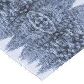 Magisch winterbos - blauw, seizoen korte tafelloper (Hoek)