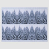Magisch winterbos - blauw, tissuepapier (Voorkant)