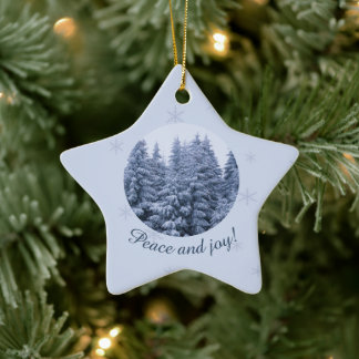 Magisch winterbos - custom Keramisch Ornament