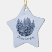 Magisch winterbos - custom Keramisch Ornament (Links)