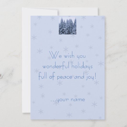 Magisch winterbos - kerst (Achterkant)