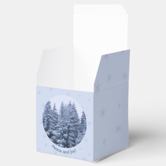 Magisch winterbos - kerstfeest bedankdoosjes (Geopend)