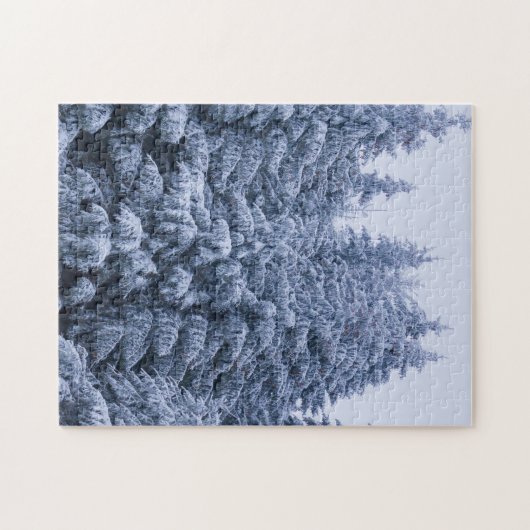 Magisch winterbos legpuzzel (Horizontaal)