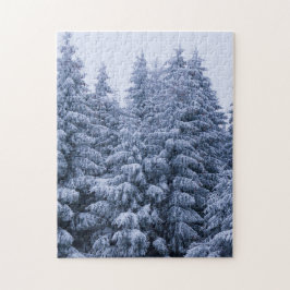 Magisch winterbos legpuzzel