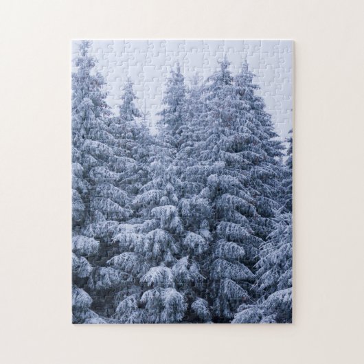 Magisch winterbos legpuzzel (Verticaal)
