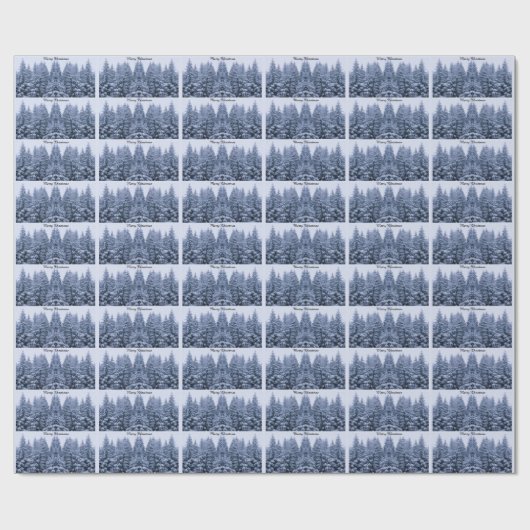 Magisch winterbos - op maat cadeaupapier (Vlak)