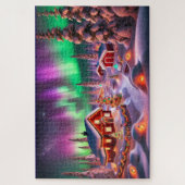 Magisch winterwonderland: Santa's Village Legpuzzel (Verticaal)