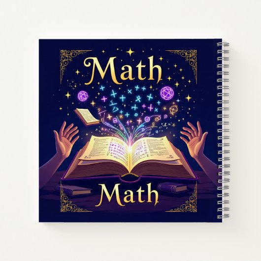 Magisch Wiskunde Verlichtingsnotitieboek | Geperso Notitieboek (Achterkant)