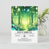 Magisch Woodland Digitale Verjaardag Kaart (Staand voorkant)