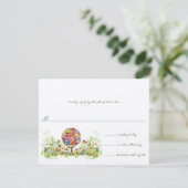 Magisch Woud Cirkel van Liefde Trouw RSVP Kaart (Staand voorkant)