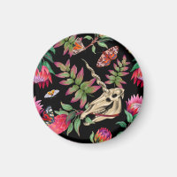 Magisch Woud Eenhoorn Donker Patroon.