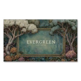Magisch Woud Sieraard Gouden Lijst Turquoise Fanta Magnetisch Visitekaartje