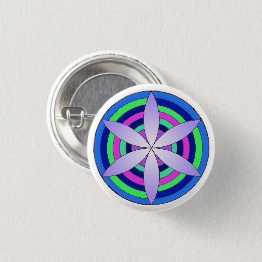 Magisch zaad ronde button 3,2 cm (Voorkant /achterkant)