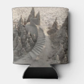 Magisch zandkasteel blikjeskoeler (Achterkant)