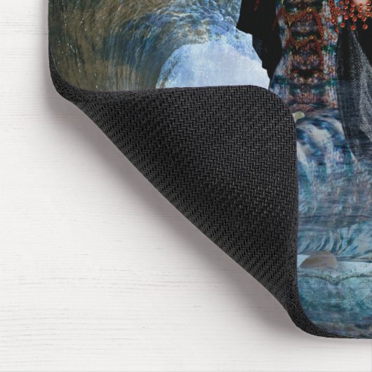 Magisch Zee Witch Mermaid Mousepad Muismat (Hoek)