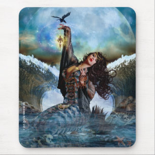 Magisch Zee Witch Mermaid Mousepad Muismat