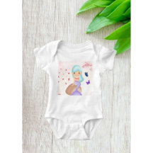 Magisch Zeemeermin Baby Body – Cute Onderwater Fa